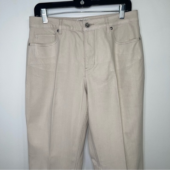 Coldwater Creek Women's Beige Straight-Leg Jeans - Picture 3 of 11